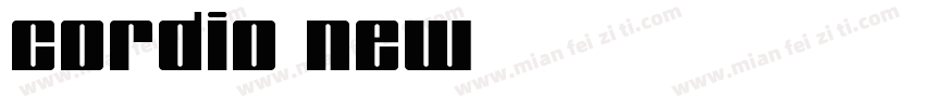 Cordio New字体转换